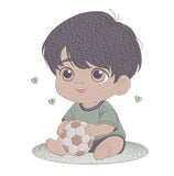 Soccer Boy Embroidery Design – FineryEmbroidery - FineryEmbroidery