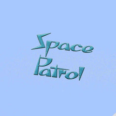 Space Patrol Embroidery alphabet Font Set