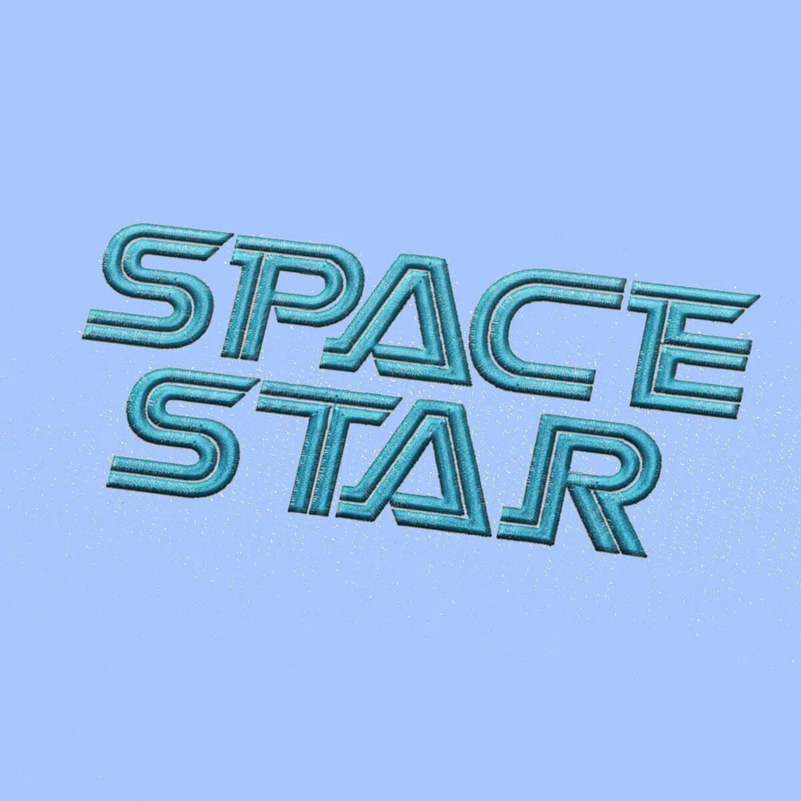 Space Star Embroidery alphabet Font Set - FineryEmbroidery