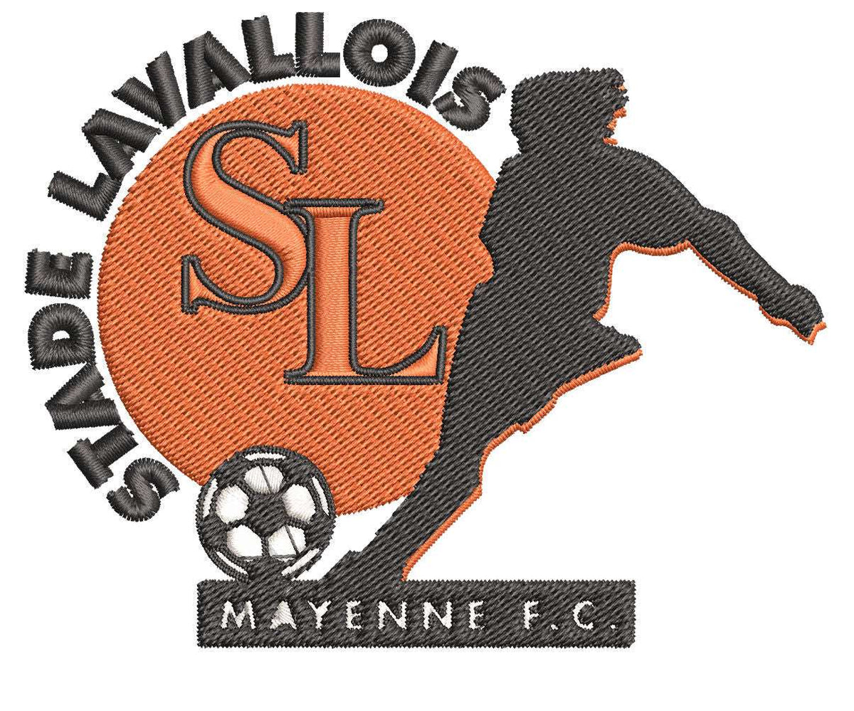 Stade Levallois Football Team: Embroidery Design FineryEmbroidery