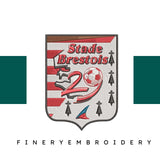 Stade Bretois Football Team: Embroidery Design - FineryEmbroidery