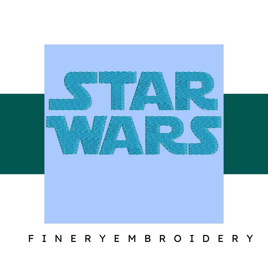 Star Wars Embroidery alphabet Font Set