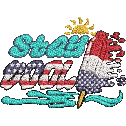 Stay-Cool-America-Ice-Cream - Embroidery Design FineryEmbroidery