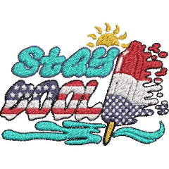 Stay-Cool-America-Ice-Cream - Embroidery Design - FineryEmbroidery