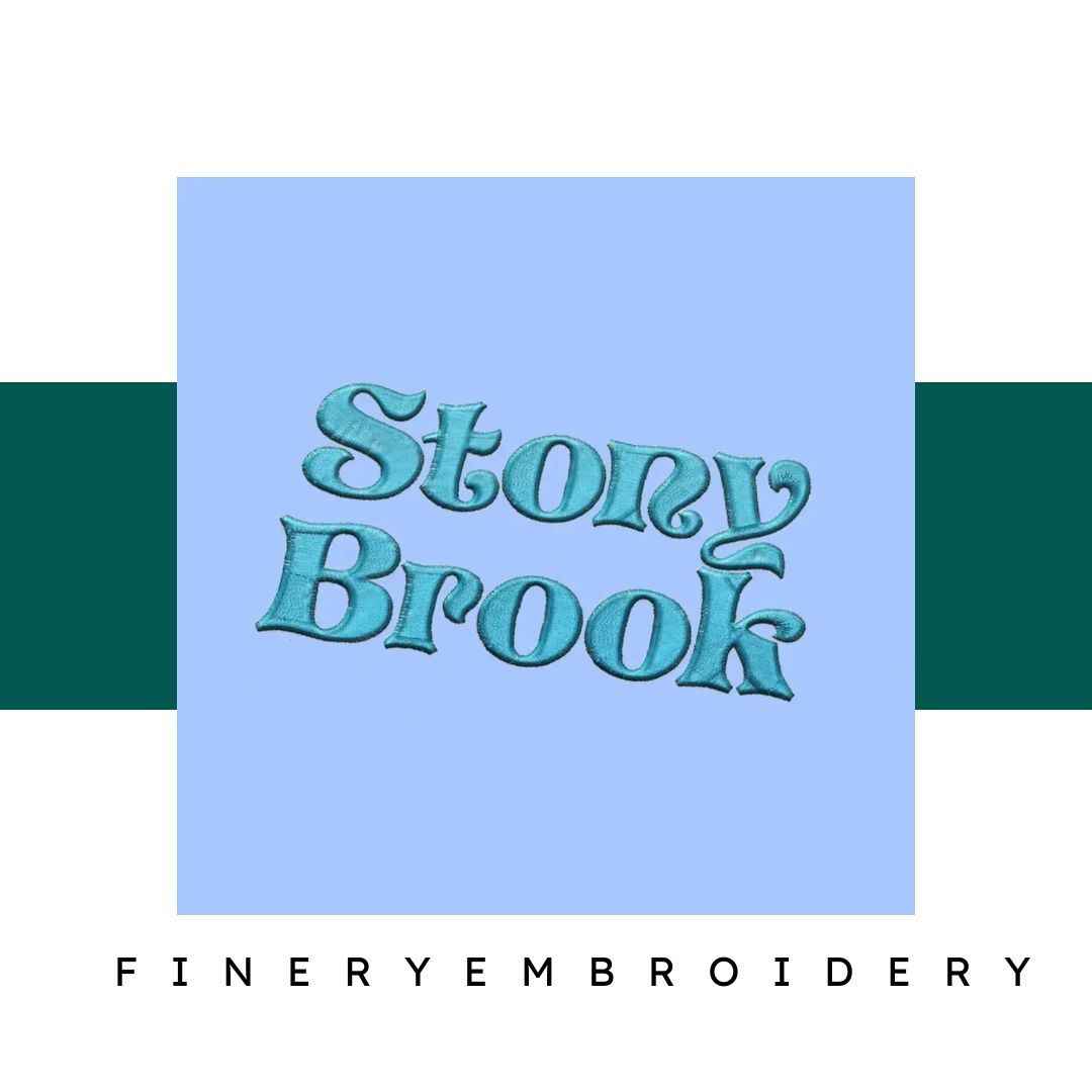 Stony Brook Embroidery alphabet Font Set