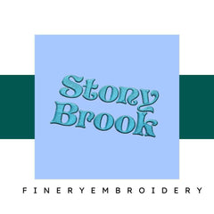 Stony Brook Embroidery alphabet Font Set