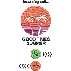 Summertime-the-Summer-is-Calling - Embroidery Design - FineryEmbroidery