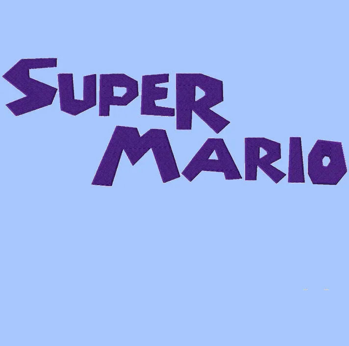 Super Mario Embroidery alphabet Font Set FineryEmbroidery