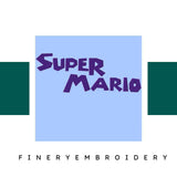 Super Mario Embroidery alphabet Font Set