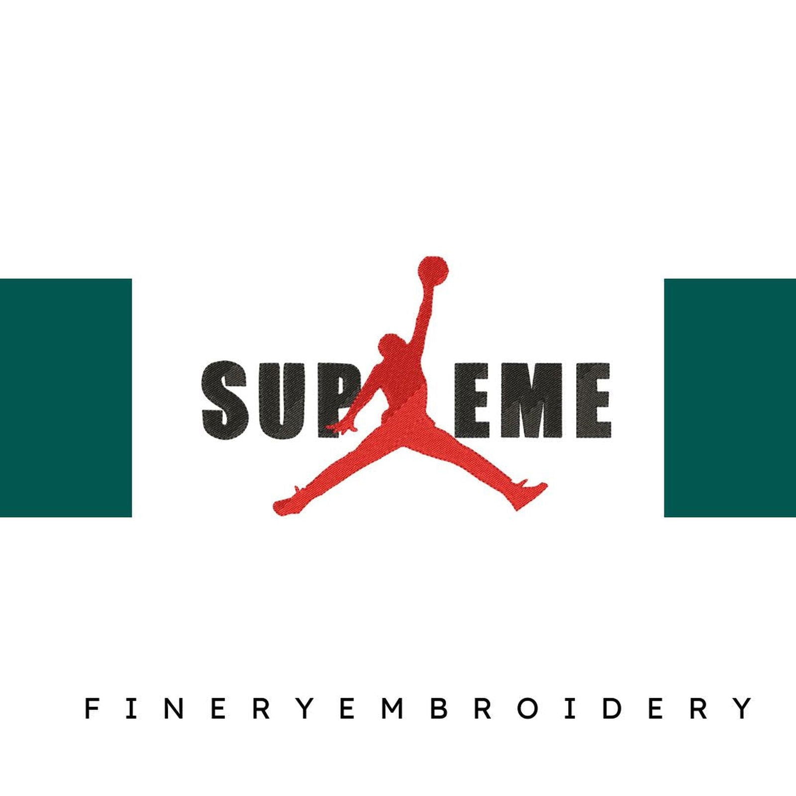 Supreme Jordan Basketball - Embroidery Design - FineryEmbroidery