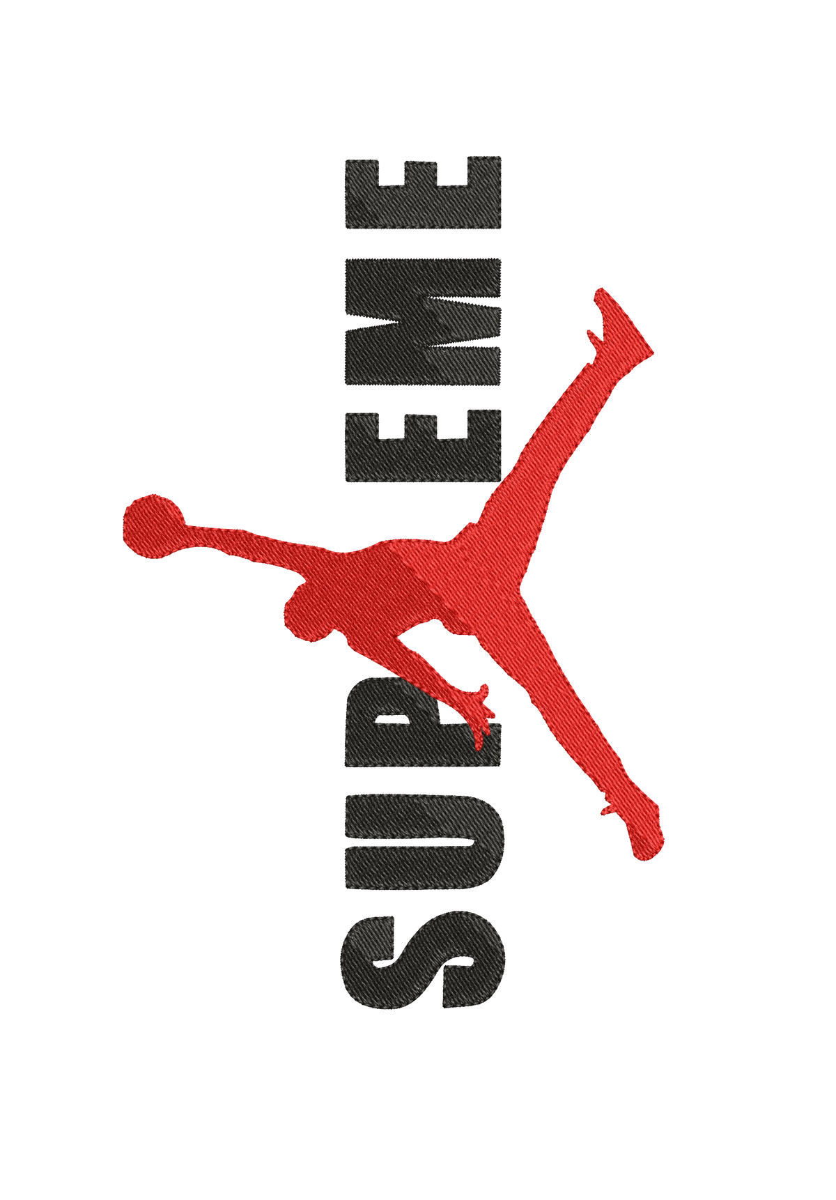 Supreme Jordan Basketball - Embroidery Design – Instant