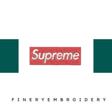 Supreme logo Box - Embroidery Design - FineryEmbroidery