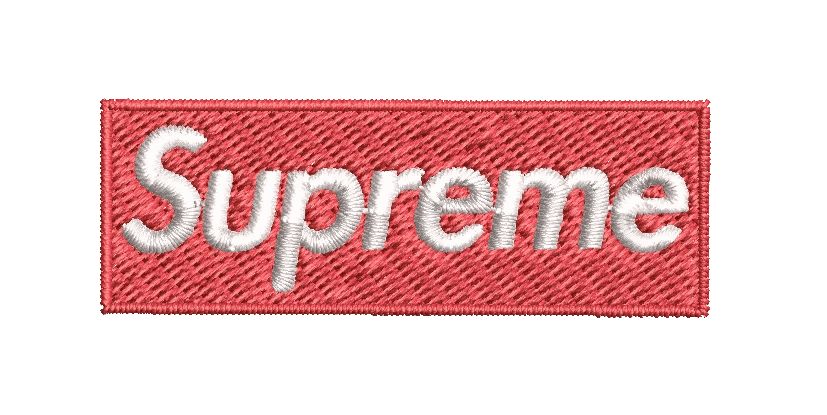 Supreme logo Box - Embroidery Design - FineryEmbroidery