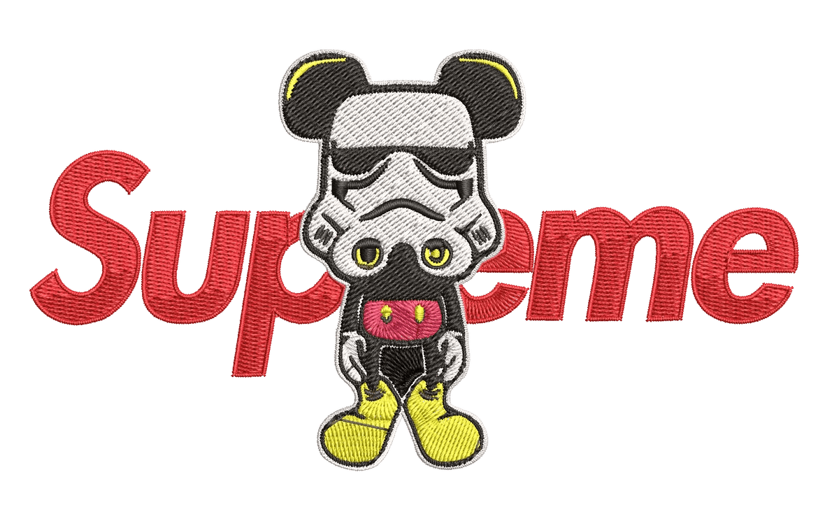 Supreme logo Leak - Embroidery Design - FineryEmbroidery