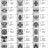 Symbolics borders: Embroidery Design Pack - FineryEmbroidery