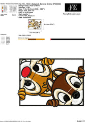 Playful Chipmunks Embroidery Design – Tico and Teco - FineryEmbroidery