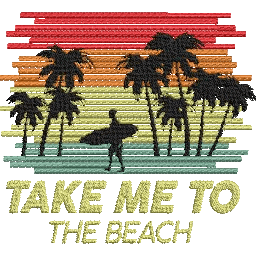 Take-Me-to-the-Beach - Embroidery Design - FineryEmbroidery