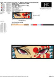 Tengen Eyes Embroidery Design – 3 Sizes