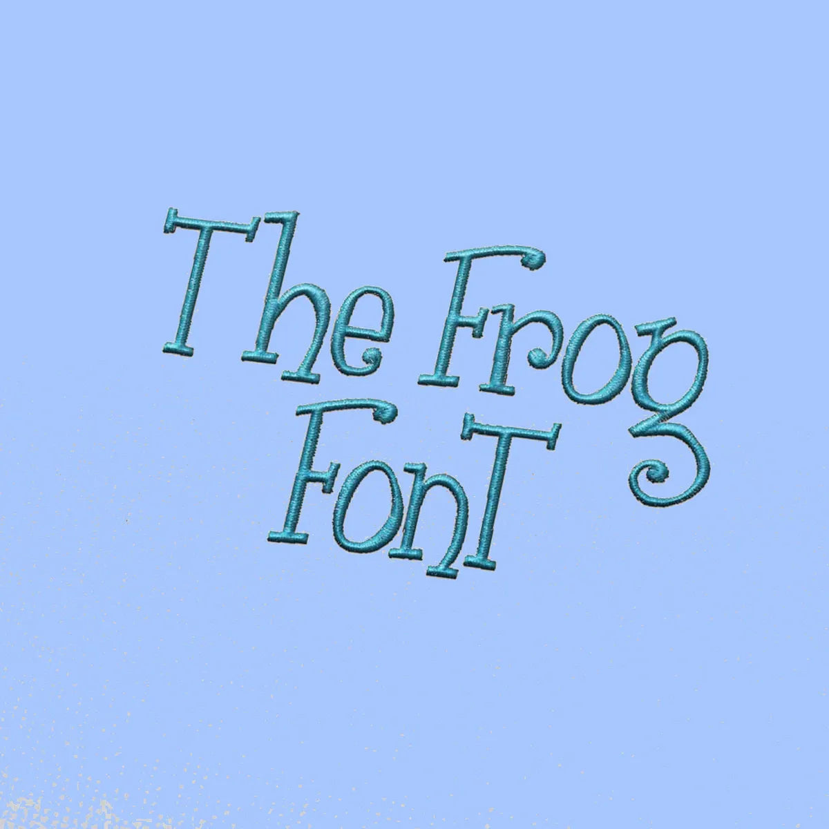 The frog Embroidery alphabet Font Set FineryEmbroidery