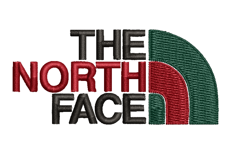 The North Face Red 1- Embroidery Design - FineryEmbroidery
