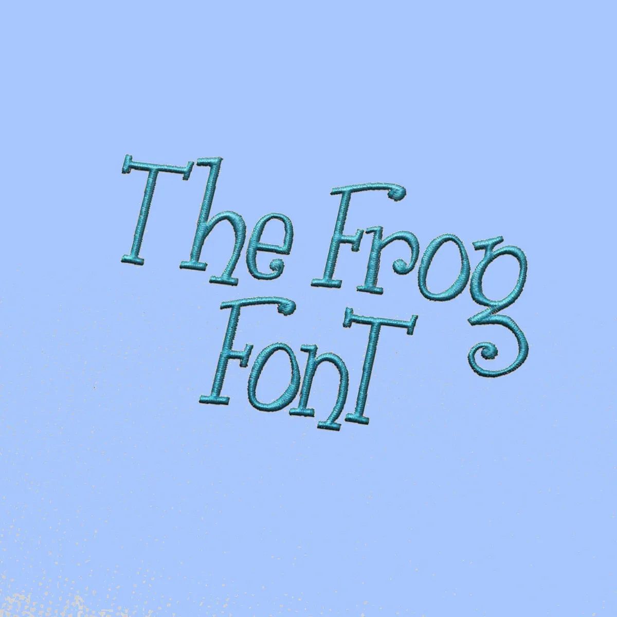The frog Embroidery alphabet Font Set - FineryEmbroidery