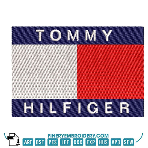 Tommy Hilfiger Embroidery Designs - Logo Pack 8 designs – FineryEmbroidery