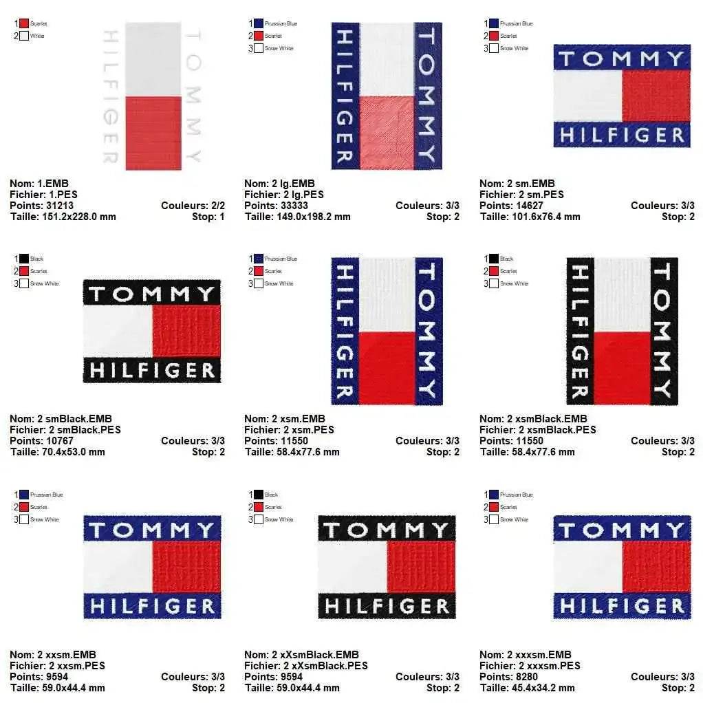 Tommy Hilfiger Embroidery Design Pack - Logo Embroidery Pack