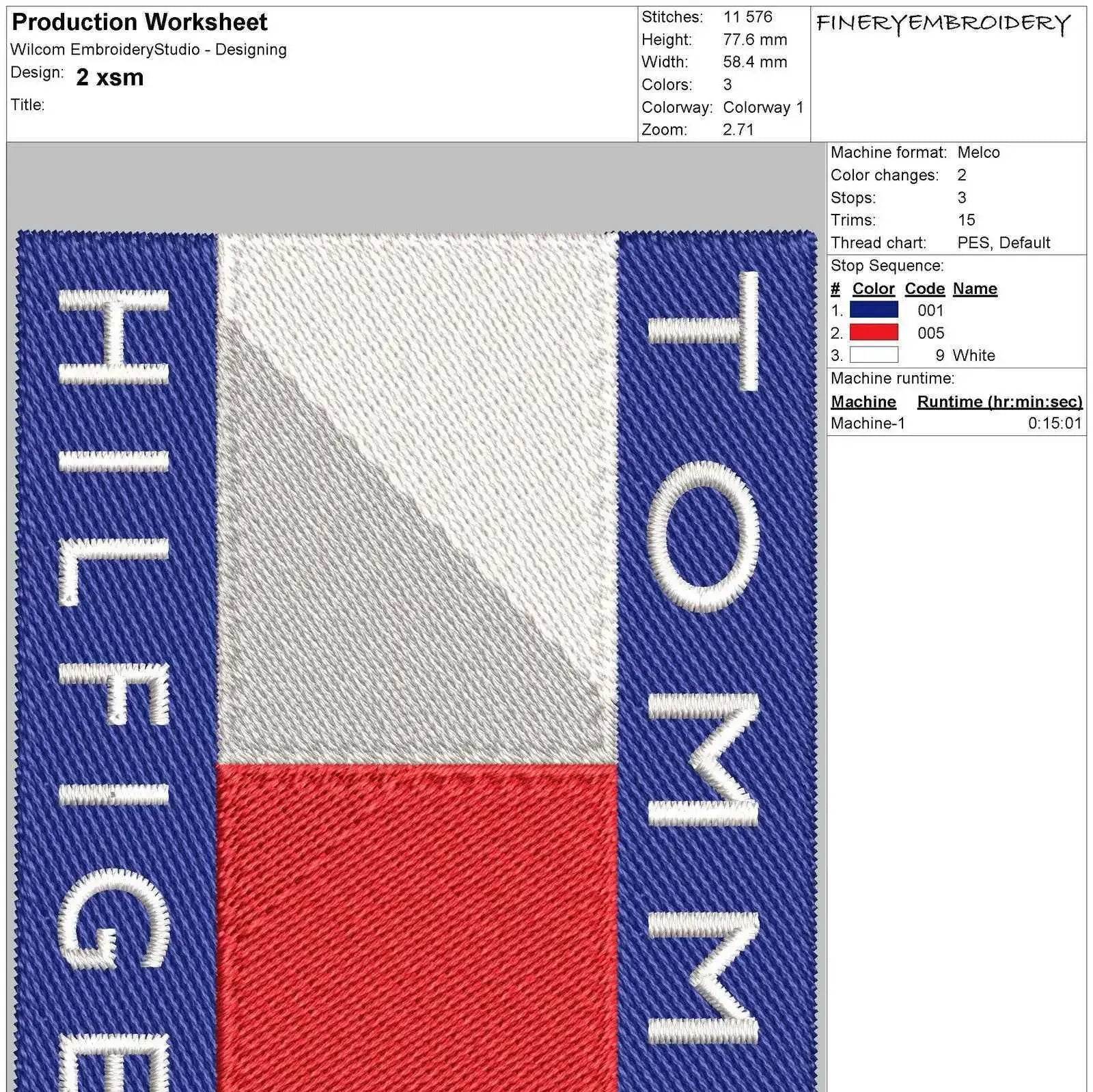 Tommy Hilfiger Embroidery Design Pack - Logo Embroidery Pack