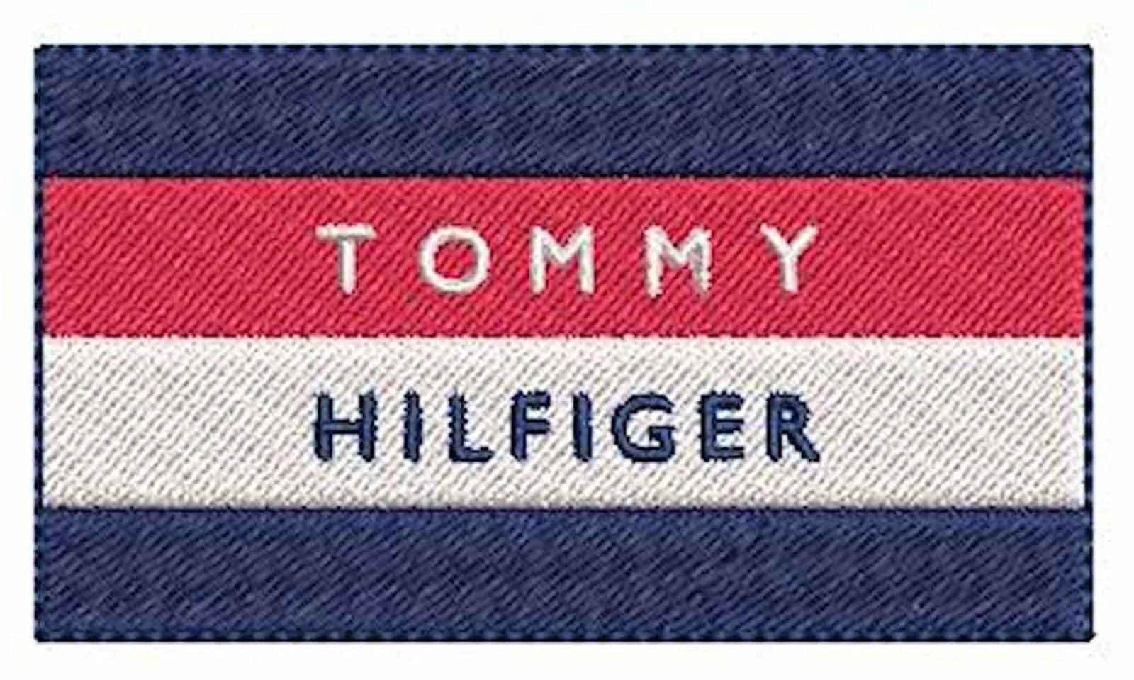 Tommy Hilfiger Logo Drap- 2 sizes- Embroidery Design