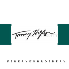 Tommy Hilfiger Logo Signature Embroidery Design - FineryEmbroidery