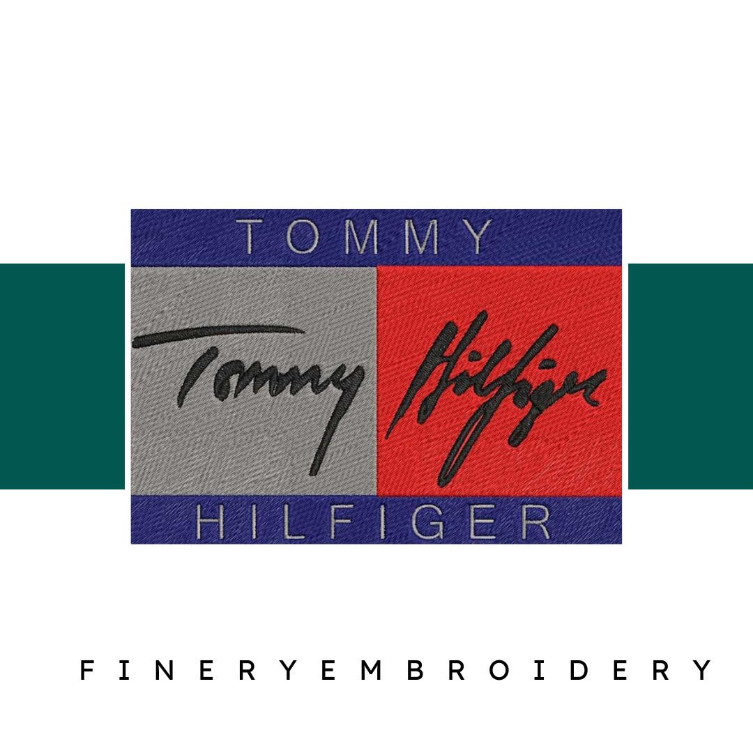 Tommy Hilfiger Logo TH Sign- 3 sizes- Embroidery Design - FineryEmbroidery