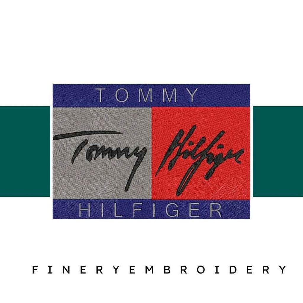 Tommy Hilfiger Logo TH Sign- 3 sizes- Embroidery Design