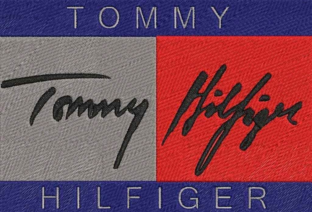 Tommy Hilfiger Logo TH Sign- 3 sizes- Embroidery Design