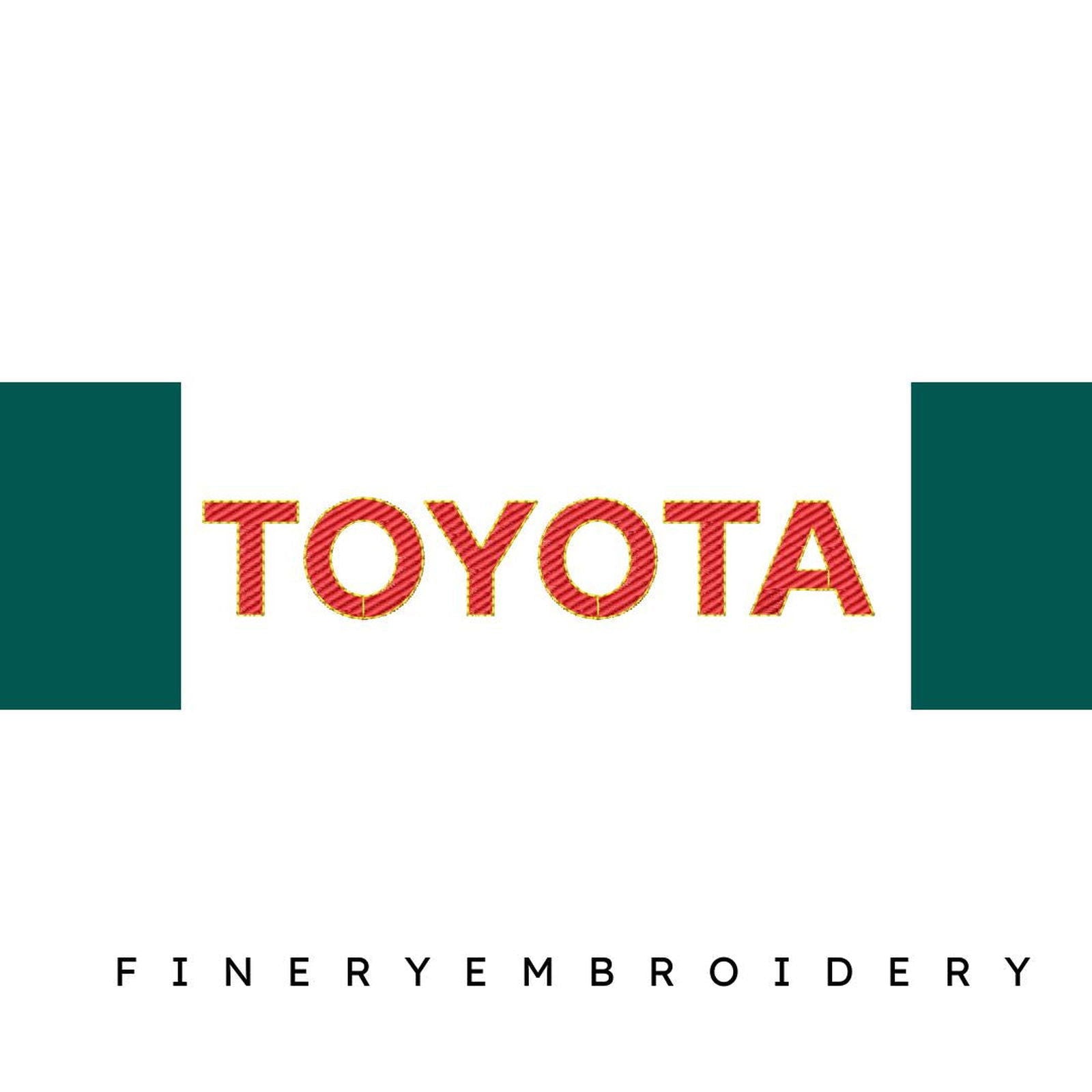 Toyota 4 - Embroidery Design - FineryEmbroidery