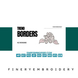 Trend borders: Embroidery Design Pack - FineryEmbroidery