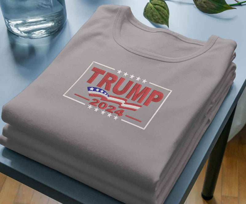 Trump 2024 Embroidery Design - Patriotic Election - FineryEmbroidery