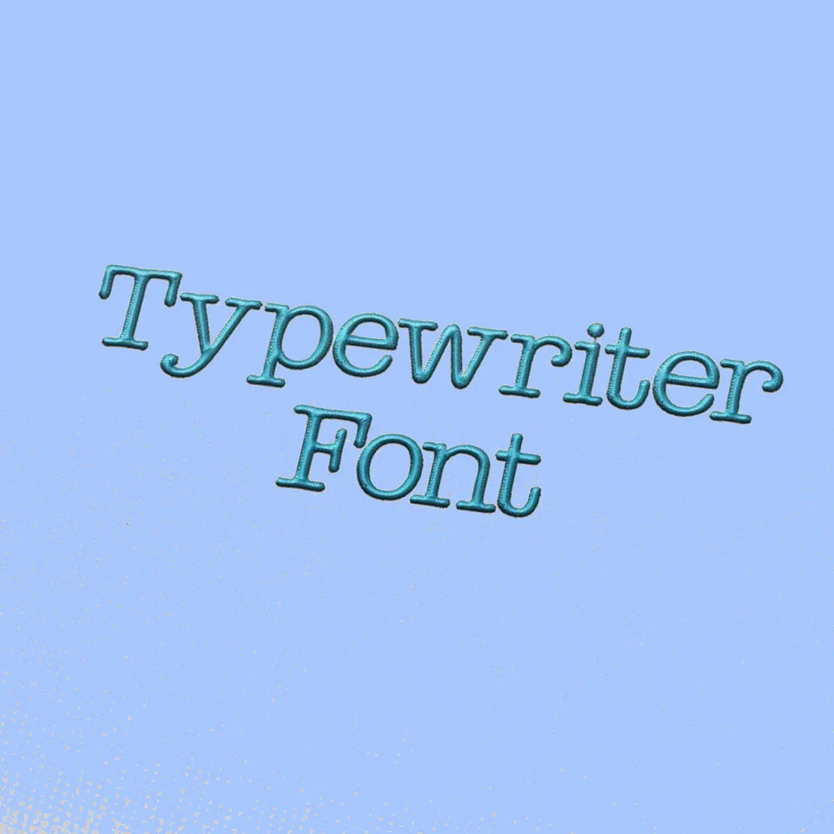 Typewriter Embroidery alphabet Font Set FineryEmbroidery