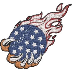 USA-Baseball-America-Flag - Embroidery Design - FineryEmbroidery