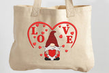 Valentine Love Gnome with Hearts - FineryEmbroidery