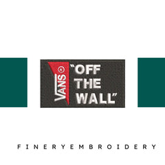 Vans Off The Wall logo - Embroidery Design - FineryEmbroidery