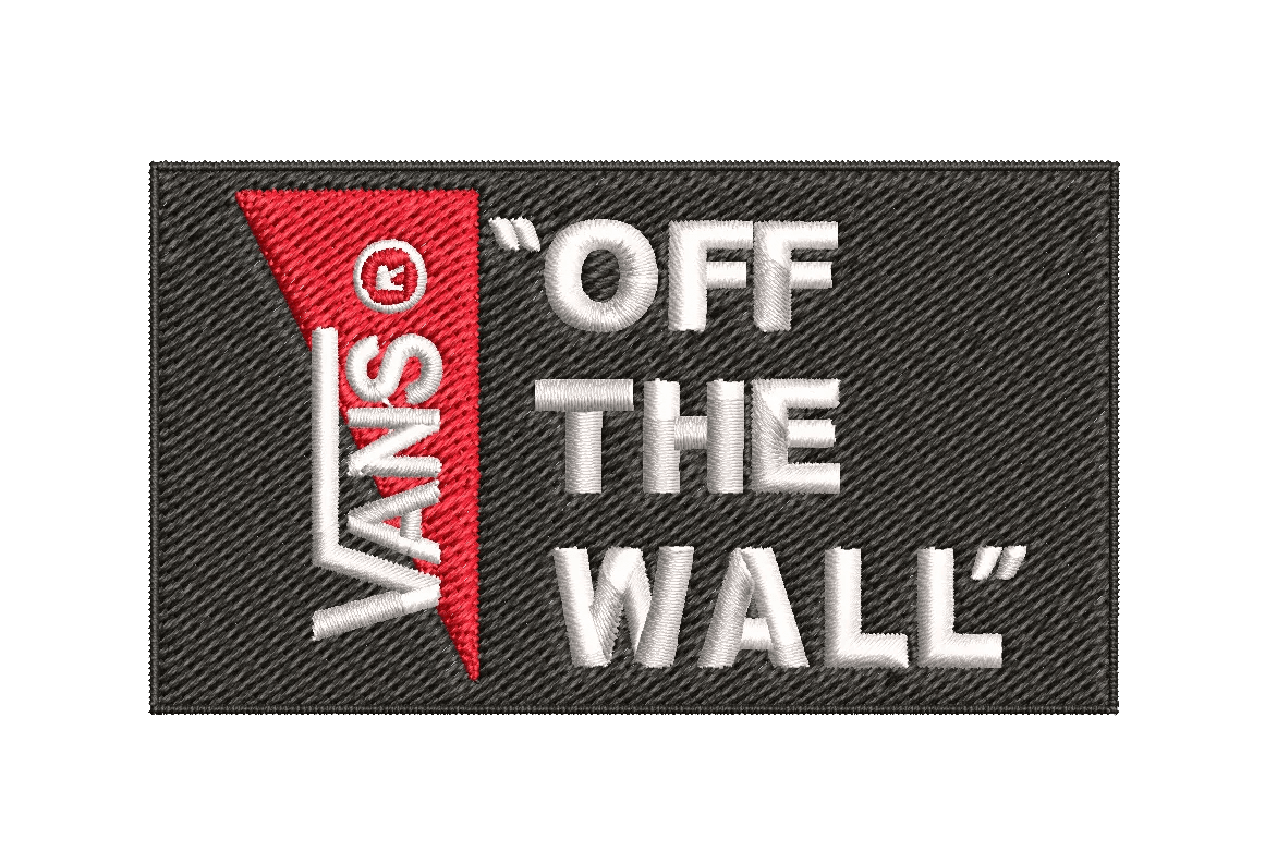 Vans Off The Wall logo - Embroidery Design - FineryEmbroidery