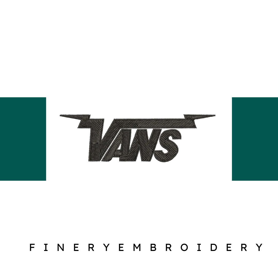 Vans round classic logo - Embroidery Design - FineryEmbroidery