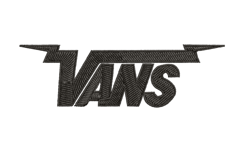 Vans round classic logo - Embroidery Design - FineryEmbroidery