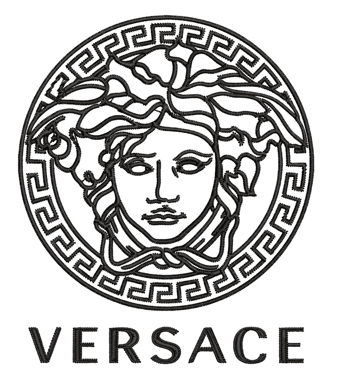 Versace medusa logo - Embroidery Design – Instant download