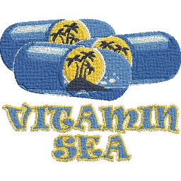 Vitamin-Sea-Ocean - Embroidery Design - FineryEmbroidery