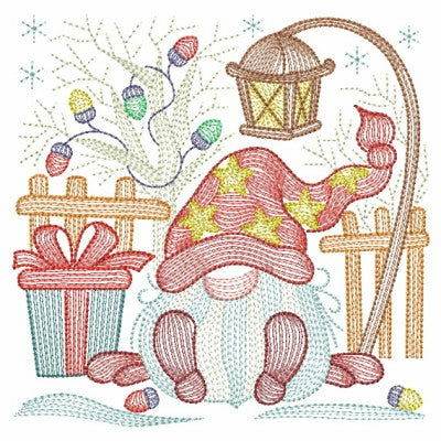 Whimsical Christmas Gnome Embroidery Collection – Festive Designs in 3 Sizes - FineryEmbroidery