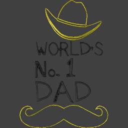 Worlds-No-1-dad-Best - Father Embroidery Design - FineryEmbroidery