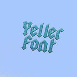 Yeller Embroidery alphabet Font Set