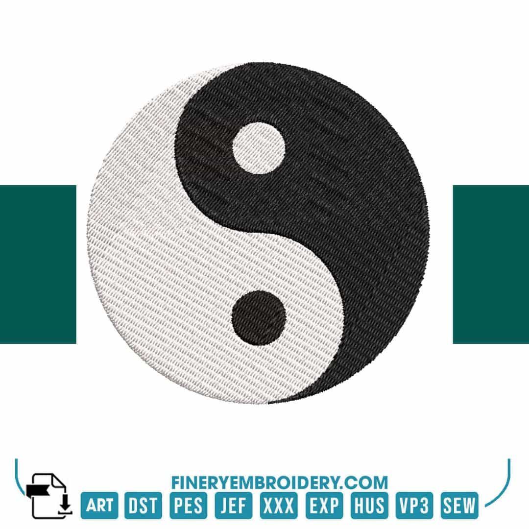 Yin Yang - Embroidery Design - FineryEmbroidery