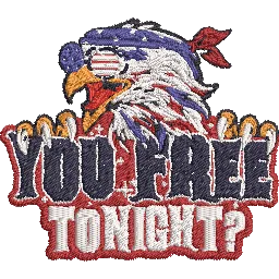 You-Free-Tonight-USA-Eagle - Embroidery Design - FineryEmbroidery